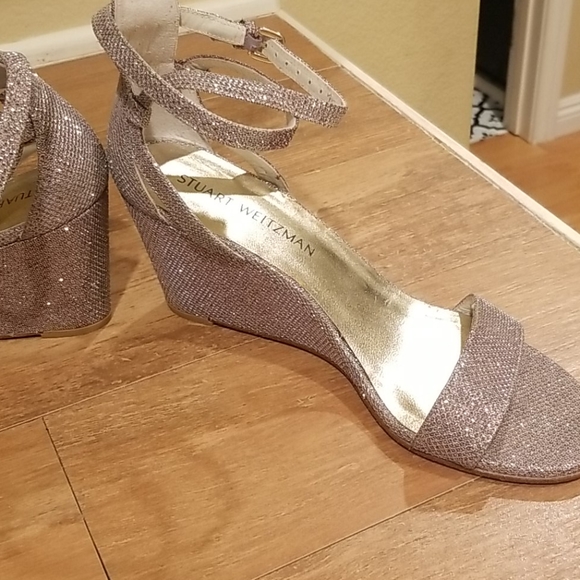 Stuart Weitzman sparkle wedge heels! - Picture 5 of 8